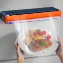 Magnetic Refillable Plastic Wrap Dispenser With Cutter