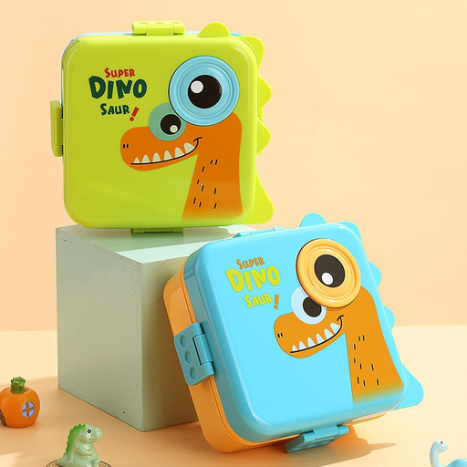 Dino Double Deck Lunch Box - Leak proof Bento Box