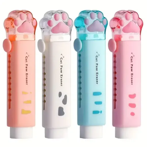 Kitty Paw Retractable Eraser